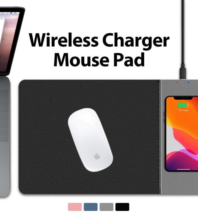 Wireless charging mouse pad