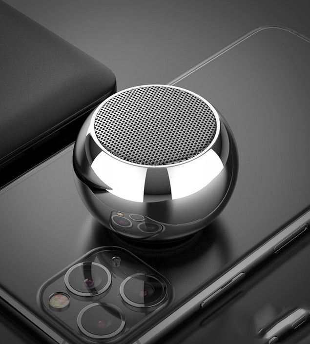 M3 Colorful Wireless Speakers 3D Mini Electroplating Round Steel Cannon Blue tooth Speaker Radio Support U Disk Subwoofer