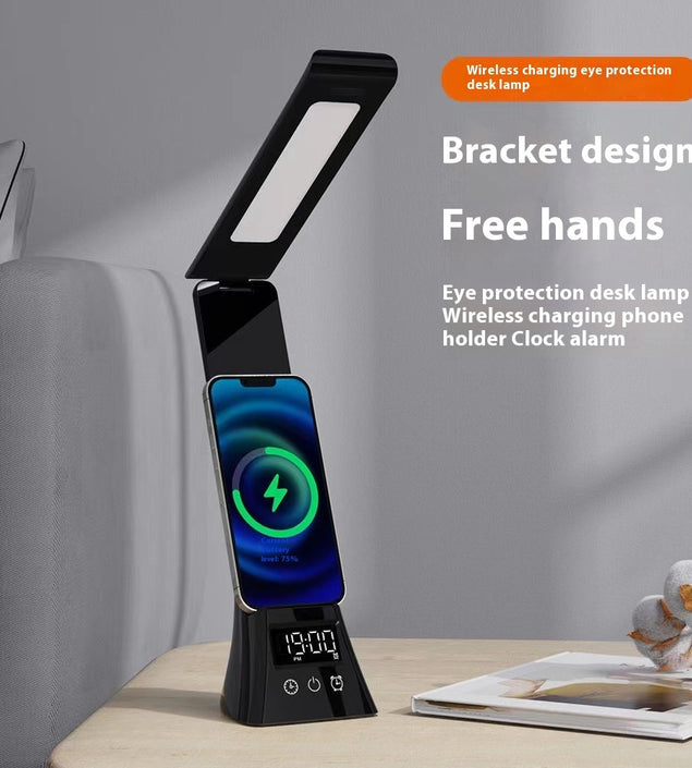 LED Smart Desk Lamp Wireless Charger Fast Charging