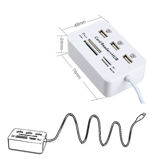 USB 2.0 HUB Hub Multi-Card Reader
