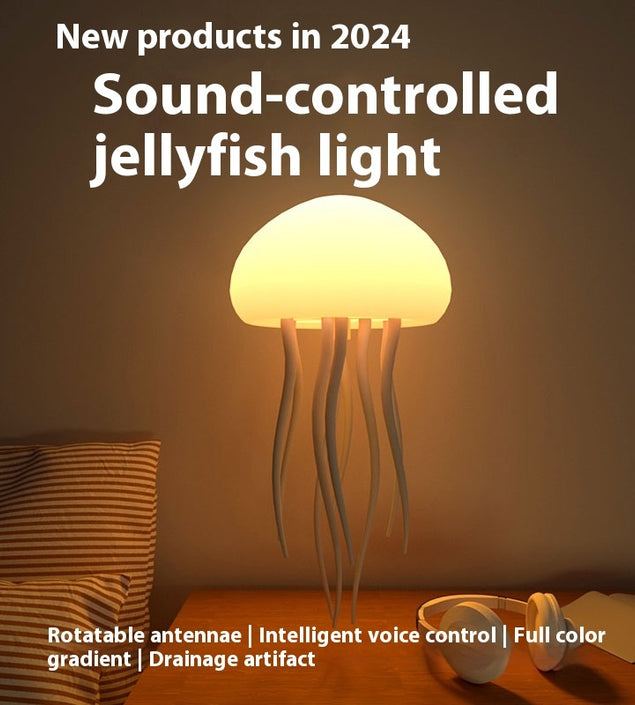 Jellyfish Mood Lamp LED Jellyfish Night Light Portable Jellyfish Lamp Jellyfish Decorations Smart Table Lamp For Bedside Desk