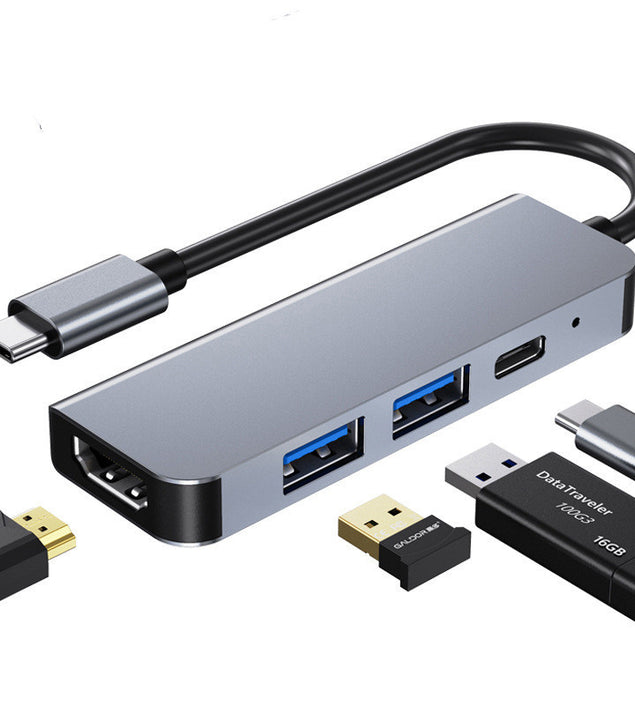 New Type-C Docking Station USB C Hub PD Fast Charging Four In One Hub 4K
