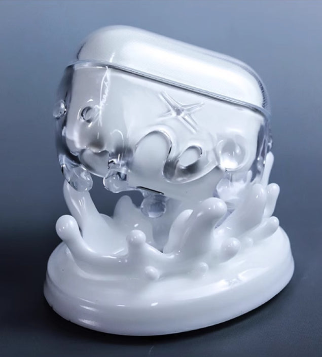 Water Drop Transparent Protective Shell Bluetooth Earbuds Case Hard Shell